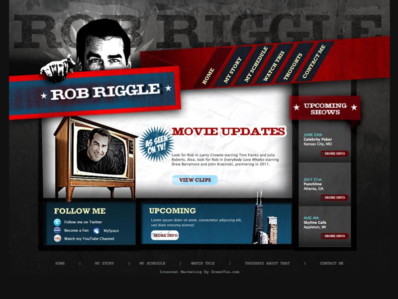 Comedian Rob Riggle Partners with Tim Tiegreen and the Team at GreenTie.com on a New Website